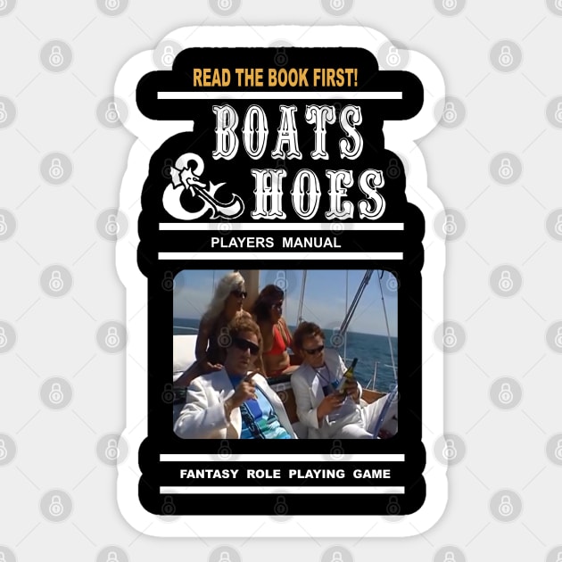 BOATS AND HOES RPG Sticker by Undeadredneck